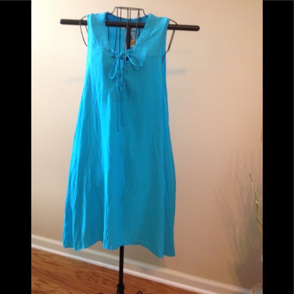 ladies sky blue dress